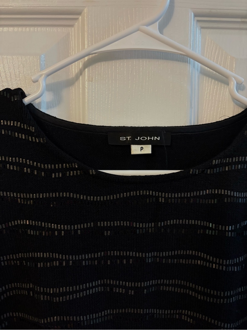 St. John black embellished tank top - Picture 2 of 3